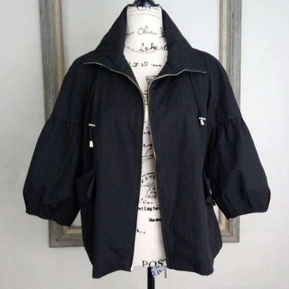 Marvin Richards Jackets & Blazers - Marvin Richards Black 3/4 Puffy Sleeve Jacket M